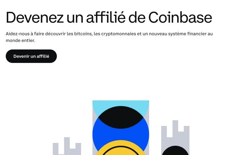 Page d’affiliation Coinbase : devenez un affilié de Coinbase